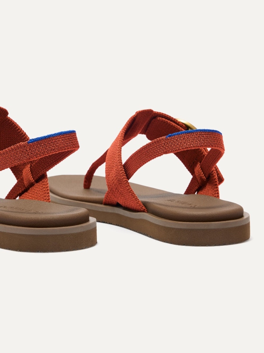 Rothy's The T–Strap Sandal - Brick Size 7.5 - Picture 3 of 7